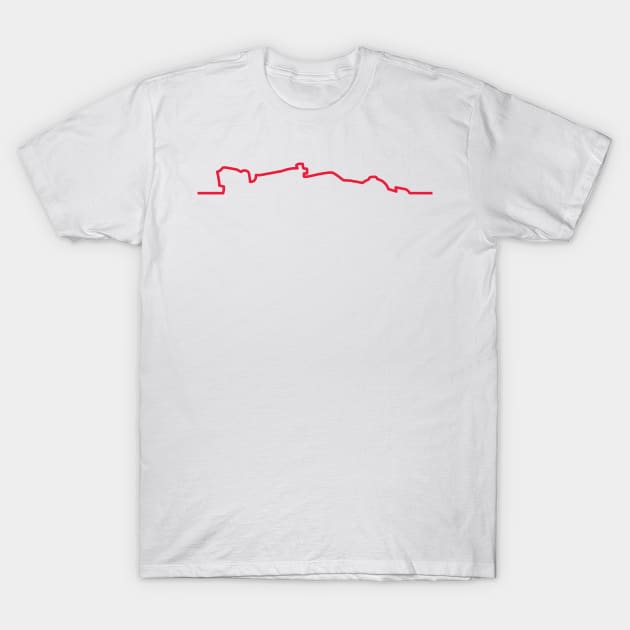 Haas F1 Car Line Art - 2022 Model T-Shirt by GreazyL